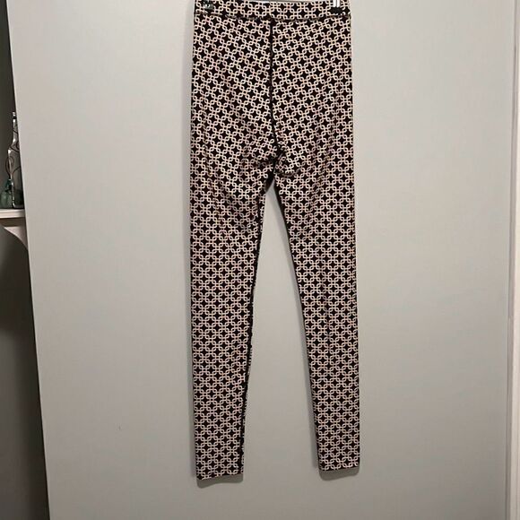 Richard Allan x H&M Women's Brown High Rise Full Length Geometric Leggings - Picture 3 of 6